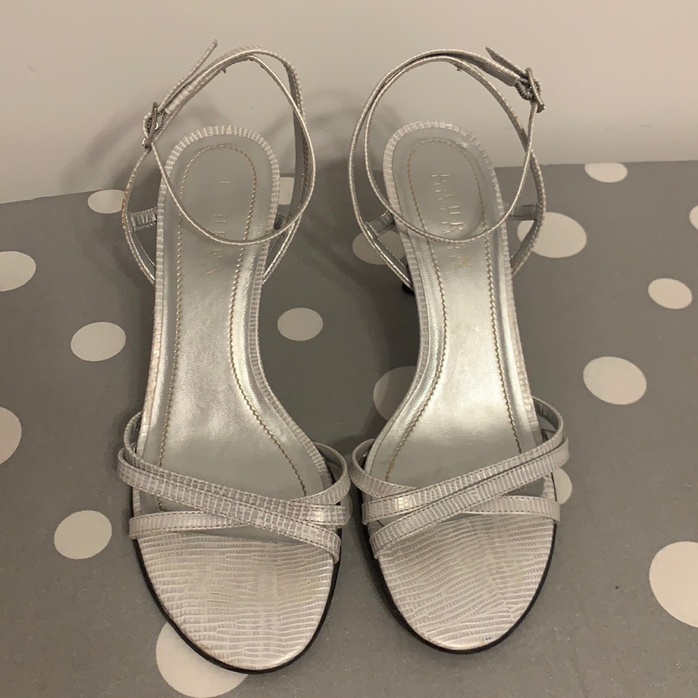 Lauren Ralph Lauren Silver Sandals
